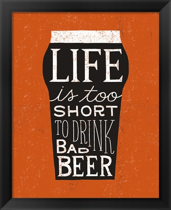 Framed Craft Beer I Print