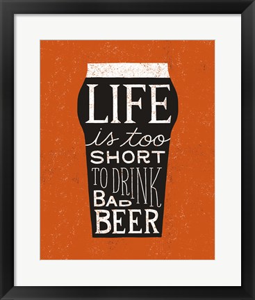 Framed Craft Beer I Print