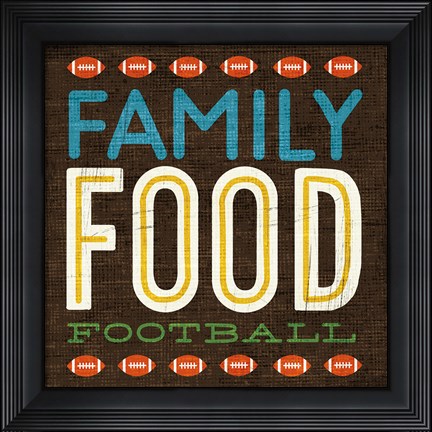Framed Football I Print