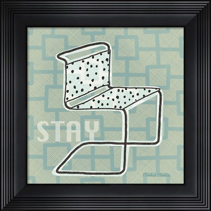 Framed Retro Chair III Stay Print