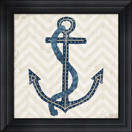 Framed Nautical Anchor Print