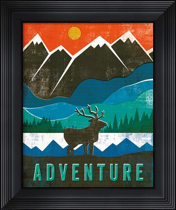 Framed Big Sky I Print
