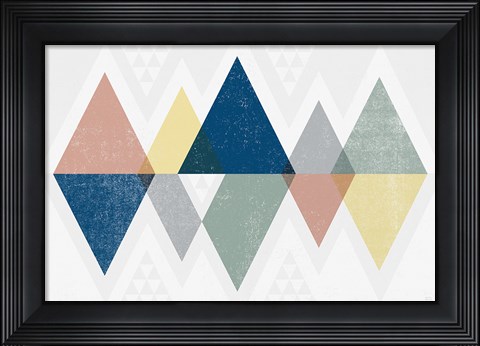 Framed Mod Triangles II Soft Print
