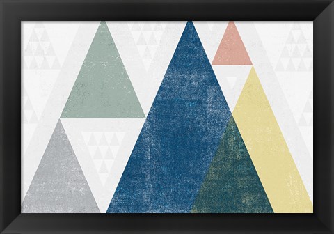 Framed Mod Triangles I Soft Print