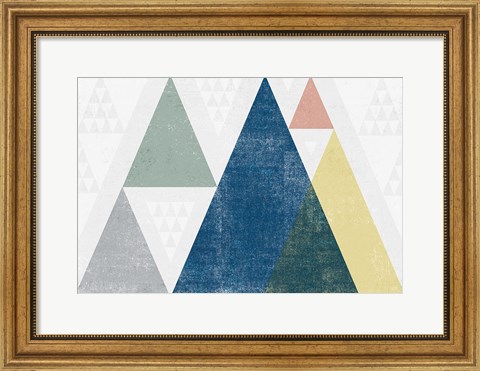Framed Mod Triangles I Soft Print