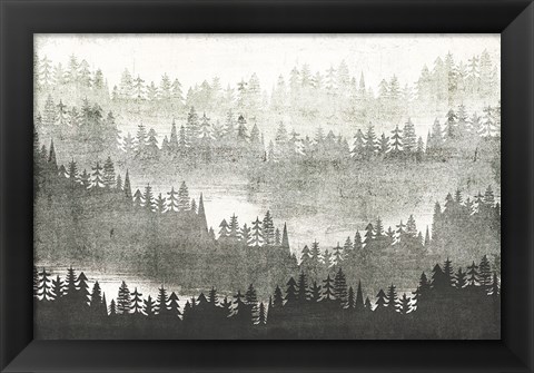 Framed Mountainscape Silver Print