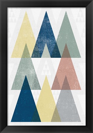 Framed Mod Triangles IV Soft Print