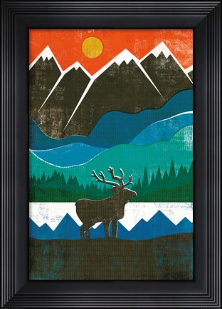 Framed Big Sky I No Words Print