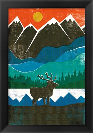 Framed Big Sky I No Words Print