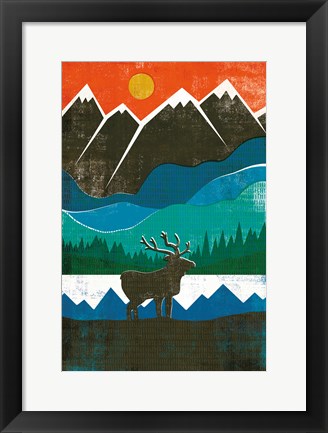 Framed Big Sky I No Words Print