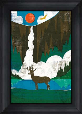 Framed Big Sky II No Words Print