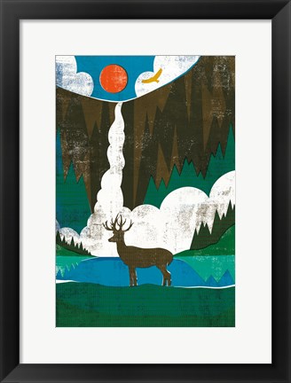 Framed Big Sky II No Words Print