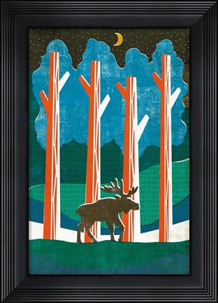 Framed Big Sky III No Words Print