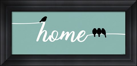 Framed Birds on Words II Print