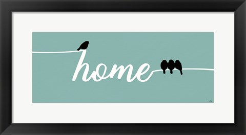 Framed Birds on Words II Print