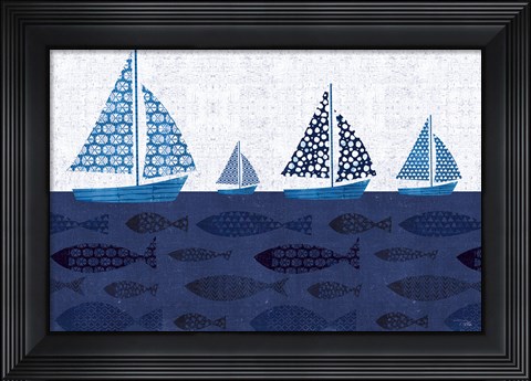 Framed Sunday on the Coast VII Print