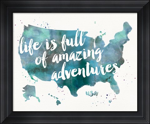 Framed Adventures I Print