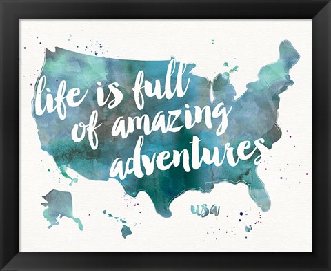 Framed Adventures I Print