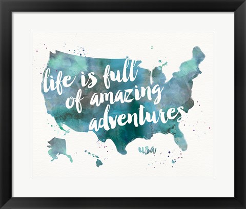 Framed Adventures I Print