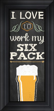 Framed Be Hoppy I Panel Print