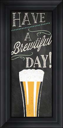 Framed Be Hoppy II Panel Print
