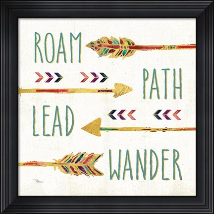 Framed Beautiful Arrows V Print