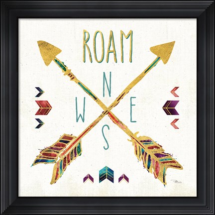 Framed Beautiful Arrows VI Print
