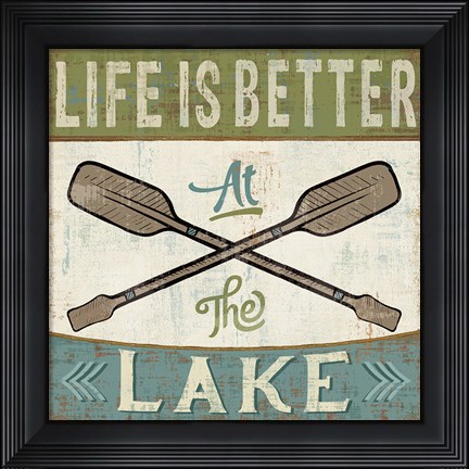 Framed By the Lake I Better at the Lake Print