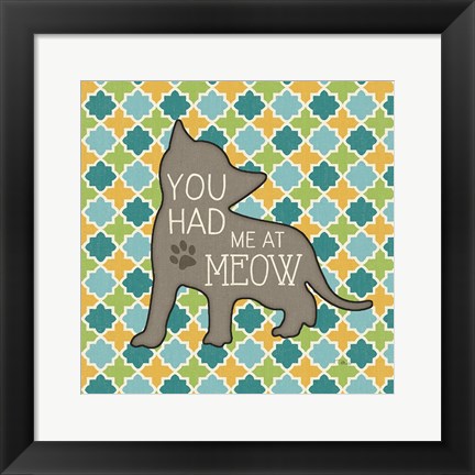 Framed Cat Sayin II Print