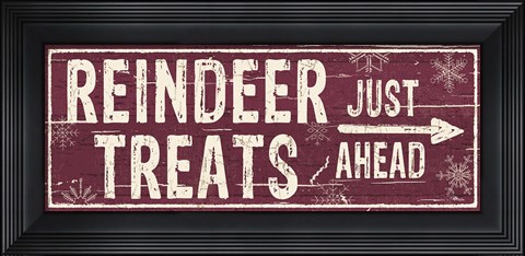 Framed Christmas Signs III Print