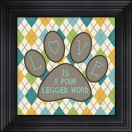 Framed Doggy Sayin II Print
