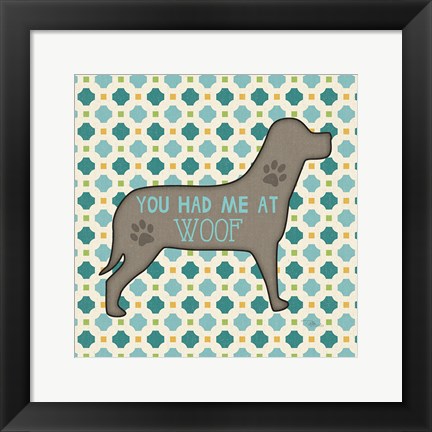 Framed Doggy Sayin III Print