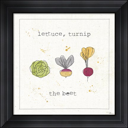 Framed Garden Notes III Print