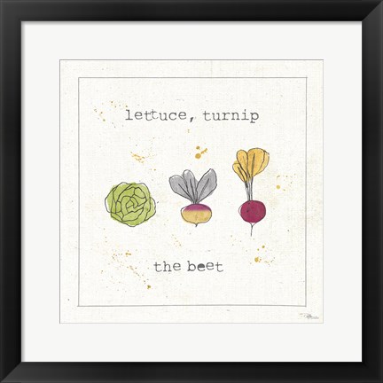 Framed Garden Notes III Print