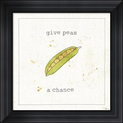 Framed Garden Notes VI Print