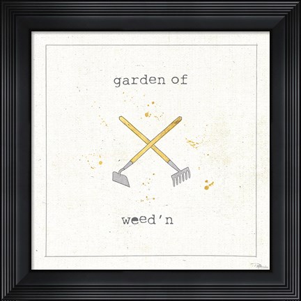 Framed Garden Notes VIII Print