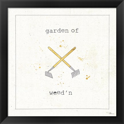 Framed Garden Notes VIII Print