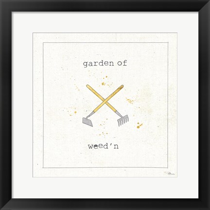 Framed Garden Notes VIII Print