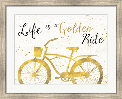 Framed Golden Ride III Print