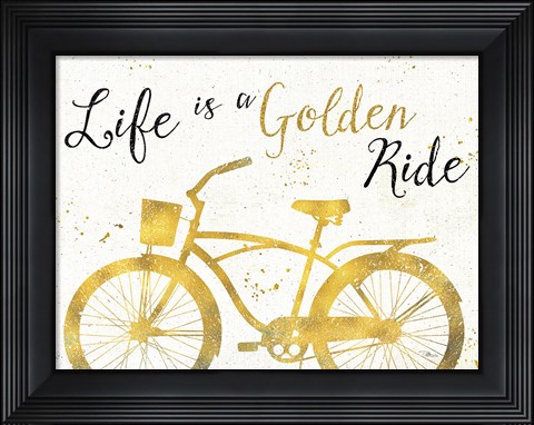 Framed Golden Ride III Print