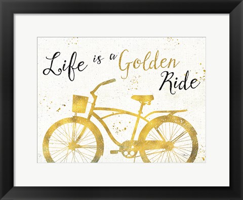 Framed Golden Ride III Print