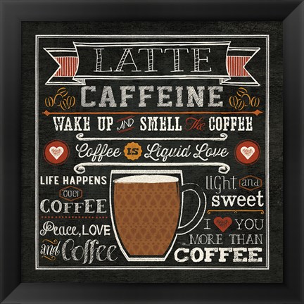 Framed Java Talk II Print