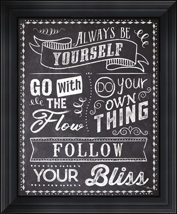Framed Just Be You I Print