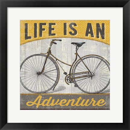 Framed Life is an Adventure Print