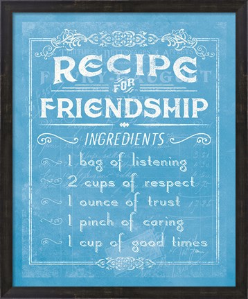 Framed Life Recipes III Blue Print