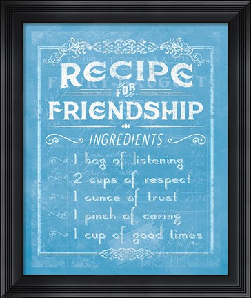 Framed Life Recipes III Blue Print