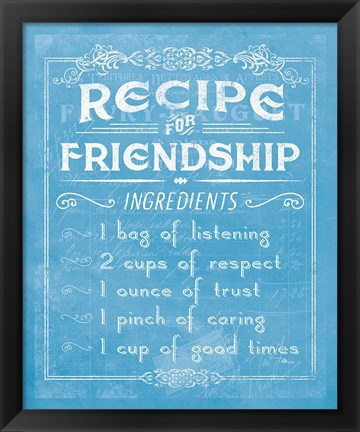 Framed Life Recipes III Blue Print