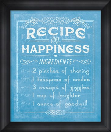 Framed Life Recipes IV Blue Print