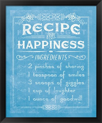 Framed Life Recipes IV Blue Print