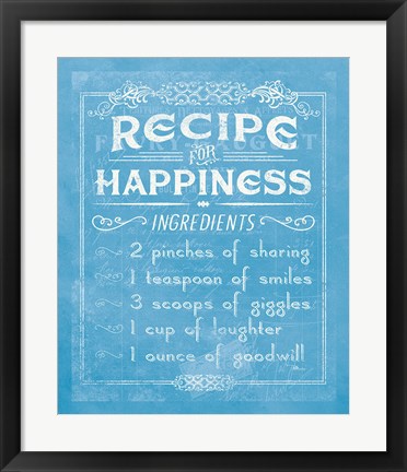 Framed Life Recipes IV Blue Print